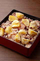 栗と小豆のご飯