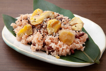 栗と小豆のご飯
