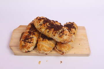 bread on white background