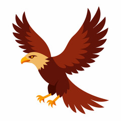 eagle with red ribbon