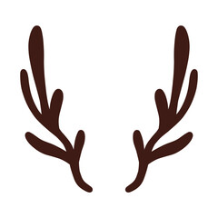 Antlers Deer Animal Vector Illustration Horn Bone Wild