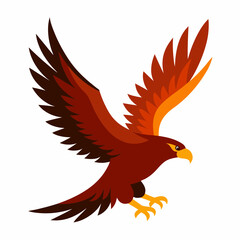 eagle with red ribbon