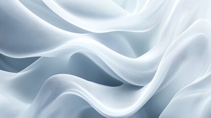 Obraz premium A soft, flowing fabric with delicate ripples and a gentle blue hue, evoking a sense of elegance and tranquility.