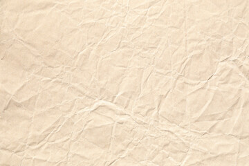 crumpled Brown kraft paper texture