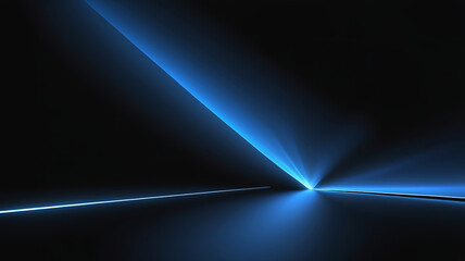 Blue blue spectrum lights tech black party club neon lights abstract wave technology background, black background. wide banner, poster, website, video editing, background. ai