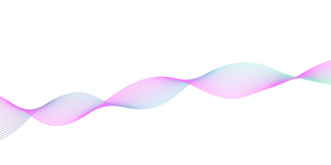 Abstract vector background with colorful wavy lines.