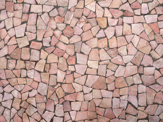 Natural river stones for decorative exterior