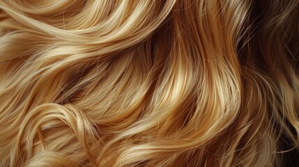 Naklejka premium Girl with healthy shining blond hairs.