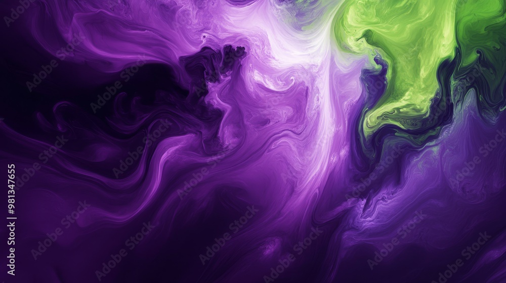 Poster a vibrant and captivating abstract design showcasing mesmerizing fluid patterns in beautiful shades 