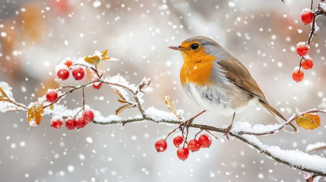 Robin in Winter Wonderland
