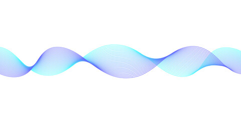 Abstract vector background with purple and blue wavy lines.