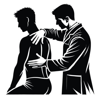 recommend clip art: Chiropractor Back Examination