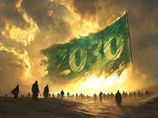 Saudi 2030 vision concept
