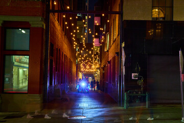 Nashville Printers Alley Nightlife Motion Perspective