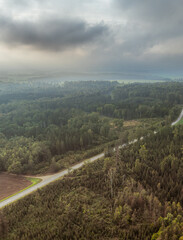 Obraz premium Zemgale landscape in September (Nature of Latvia). 