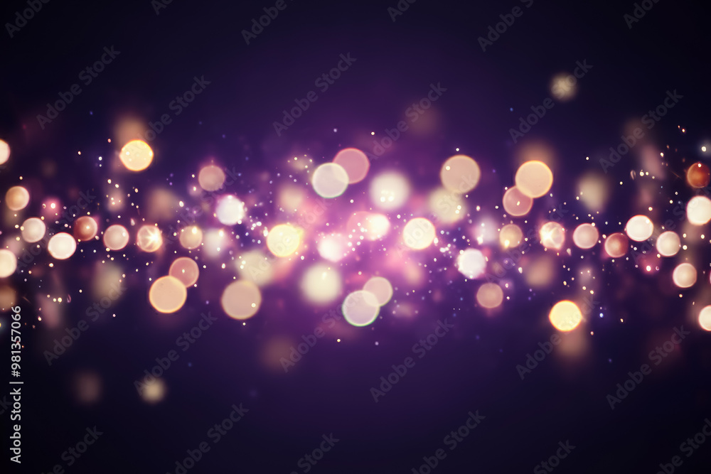 Aufkleber beautiful abstract background glowing sparkles bokeh