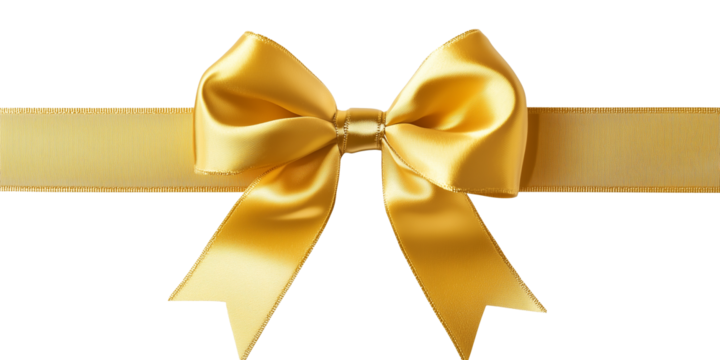 Stylowa wstążka z ozdobną kokardą na przezroczystym tle, idealna do personalizacji zaproszeń, kartek okolicznościowych oraz elementów graficznych związanych z prezentami.