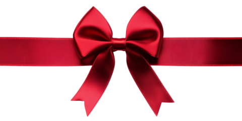 Stylowa wstążka z ozdobną kokardą na przezroczystym tle, idealna do personalizacji zaproszeń, kartek okolicznościowych oraz elementów graficznych związanych z prezentami.