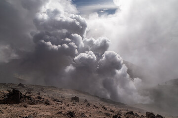 Cumbal volcano in Colombia