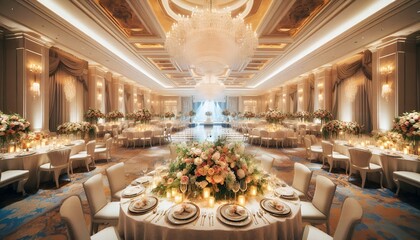 wedding reception at the restaurant