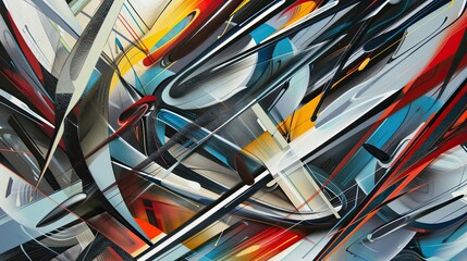 Paintbrushes with sharp angular forms reflecting futuristic design and innovation