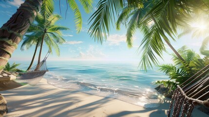 Fototapeta premium Tropical Beach Paradise