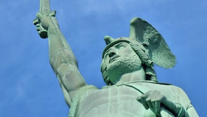 statue of hermann monument near detmold