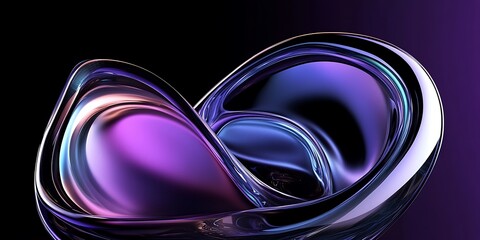 Abstract futuristic shape, 3d render