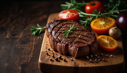 Delicious Grilled Steak with Fresh Ingredients