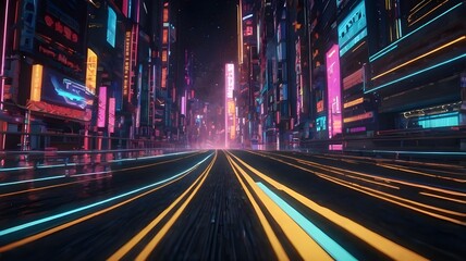 Obraz premium traffic at night