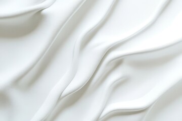 Obraz premium Gentle white leather with wave accents