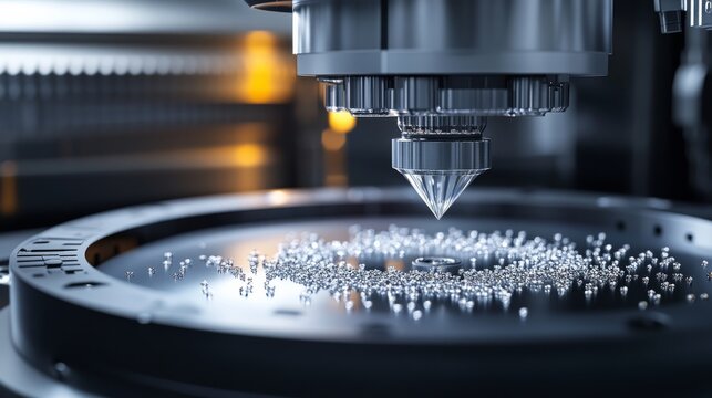 An advanced machine operates in a lab, meticulously depositing carbon atoms to grow diamonds using chemical vapor deposition technology