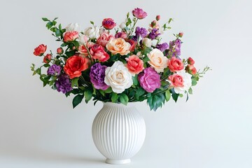 Fototapeta premium Beautiful bouquet of colorful flowers