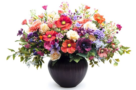 Beautiful bouquet of colorful flowers