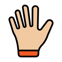 Obraz premium Hands Vector Filled Icon Design