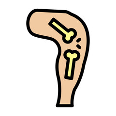 Limb Joints Vector Filled Icon Design