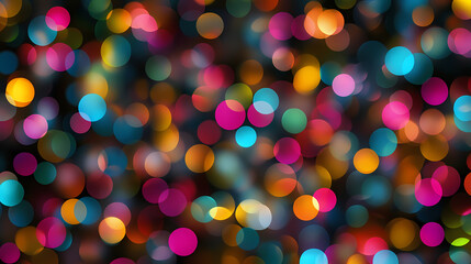 Naklejka premium Colorful bokeh circles without background, can be used for frames, borders, textures, background elements, clip art. Bokeh. Illustration