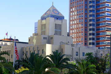 Los Angeles, California: view of LOS ANGELES Public Library - Central Library at 630 W. 5th Street, Los Angeles 