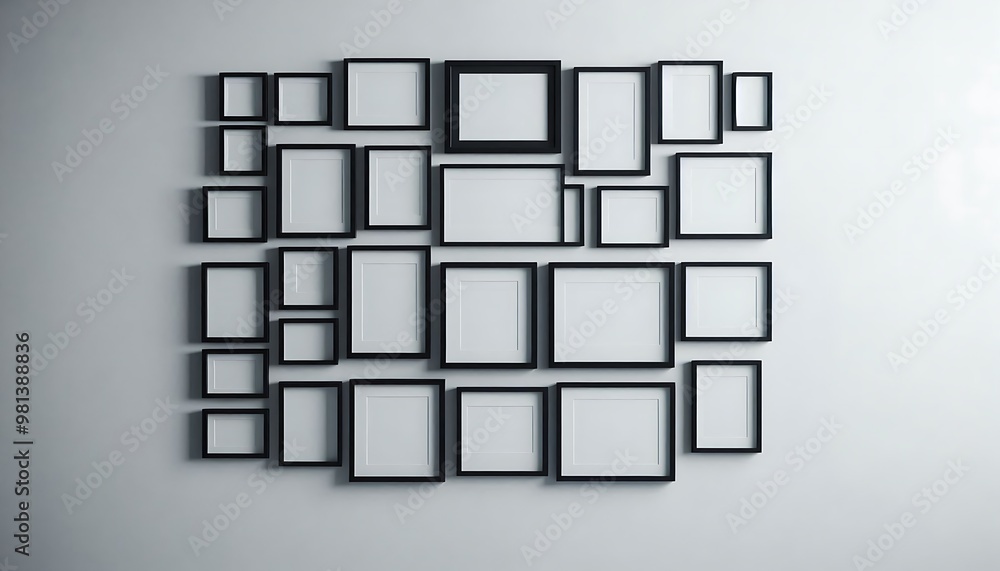 Poster abstract background with squares