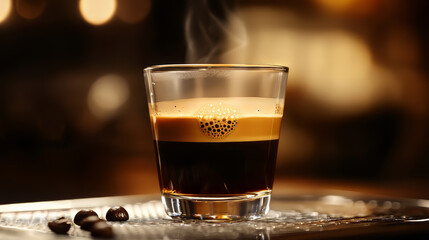A strong, double-shot espresso.