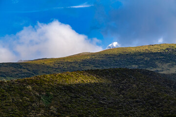 Andean landscape, Cayambe volcano