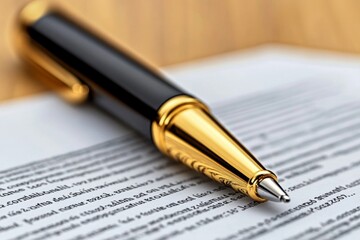 Fototapeta premium Audit of contracts, reviewing terms to avoid potential legal liabilities