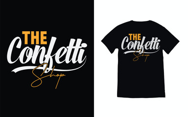 Typography text design t shirt design