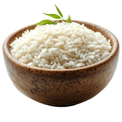 rice in a bowl with a PNG background