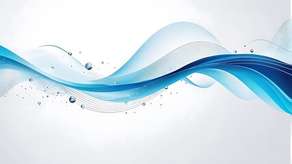 abstract flowing business wave on white background