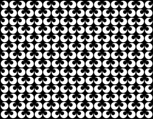 Motif Pattern Created by Deformation of the Circle Shape. Modern and Contemporary Style. Can use for Decoration, Background, Tile, Wallpaper, Wrapping, Fabric, Textile, Carpet, etc