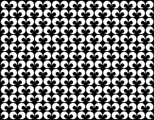 Motif Pattern Created by Deformation of the Circle Shape. Modern and Contemporary Style. Can use for Decoration, Background, Tile, Wallpaper, Wrapping, Fabric, Textile, Carpet, etc