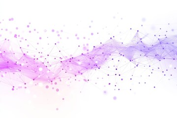 Fototapeta premium data visualization hi-tech futuristic vertical banner in purple violet neon color palette with dots connected on white background