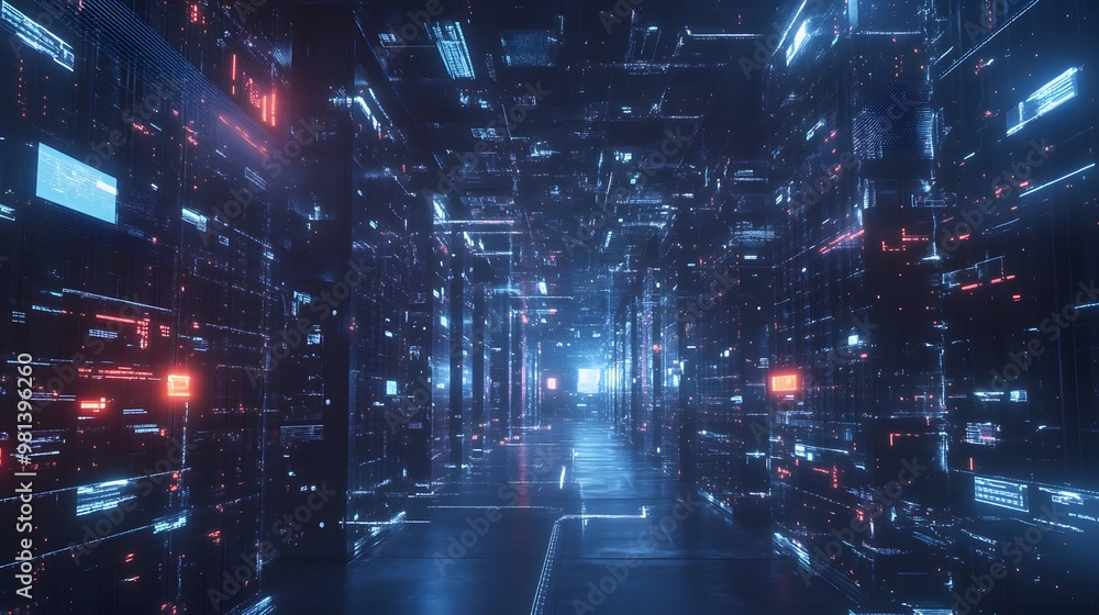 Aufkleber storage solutions - visualize advanced storage solutions with network-attached storage (nas), storag