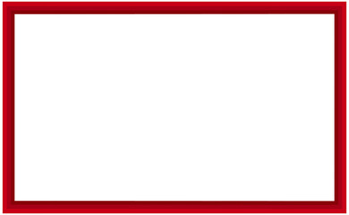 Red frame banner isolated on transparent background, png. Decorative frame png transparent background for your design, text, image, photo and picture. Square red frame with layers. Red wooden frame
